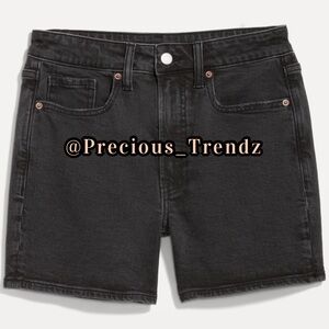 6️⃣ Old Navy High-Waisted OG Jean Shorts 3” Inseam (Faded Black) Plus Size 22